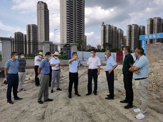高鑫（右四）在项目现场。翁职信 摄（建图）.jpg